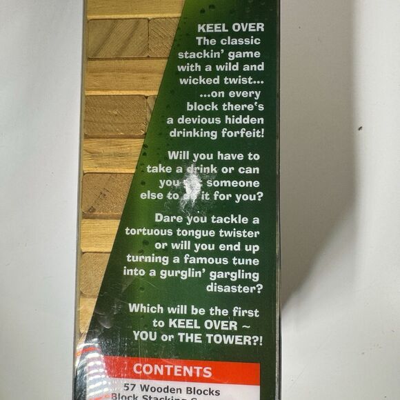 Keel Over - Adult Party Tumbling Blocks Drinking Game~New ~ Fun Gift - Picture 5 of 5